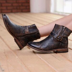 BED STU WOMEN'S BECCA SIDE ZIP BOOTS - ROUND TOE size 6.5